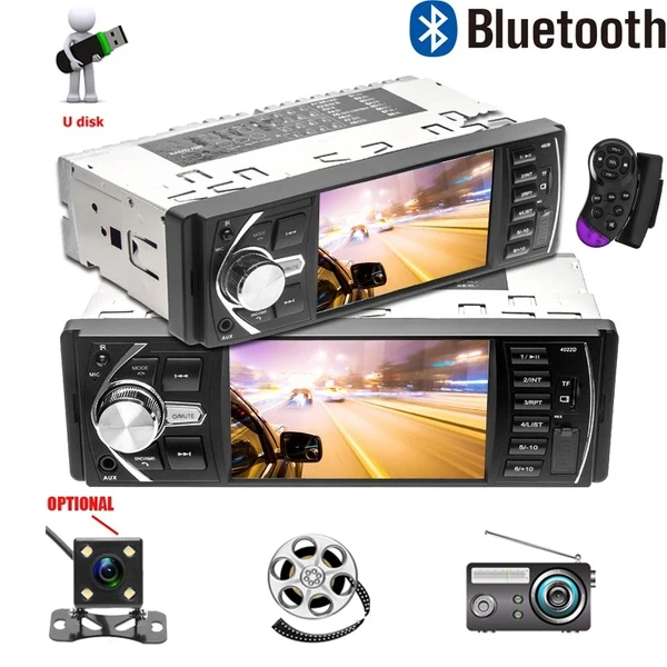 

4.1'' Car Radio 1Din Audio Stereo FM Bluetooth Steering Wheel Remote Control Car MP5 player Autoradio