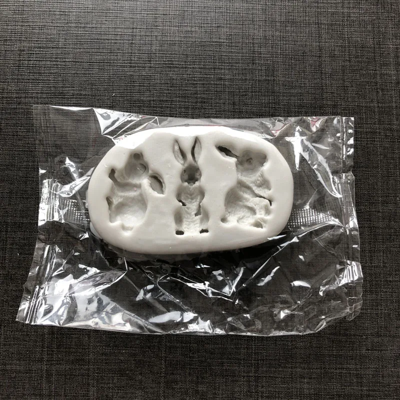 Bunny Easter Animal silikonowe formy akcesoria do ciast królik Cupcake dekorowanie masy cukrowej czekolady formy — zdjęcie 3
