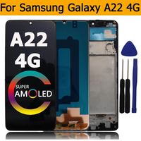 For Samsung A22 4G LCD Display Touch Screen Digitizer Assembly Replacement For Samsung Galaxy A22 4G A225 A225F A225M Display
