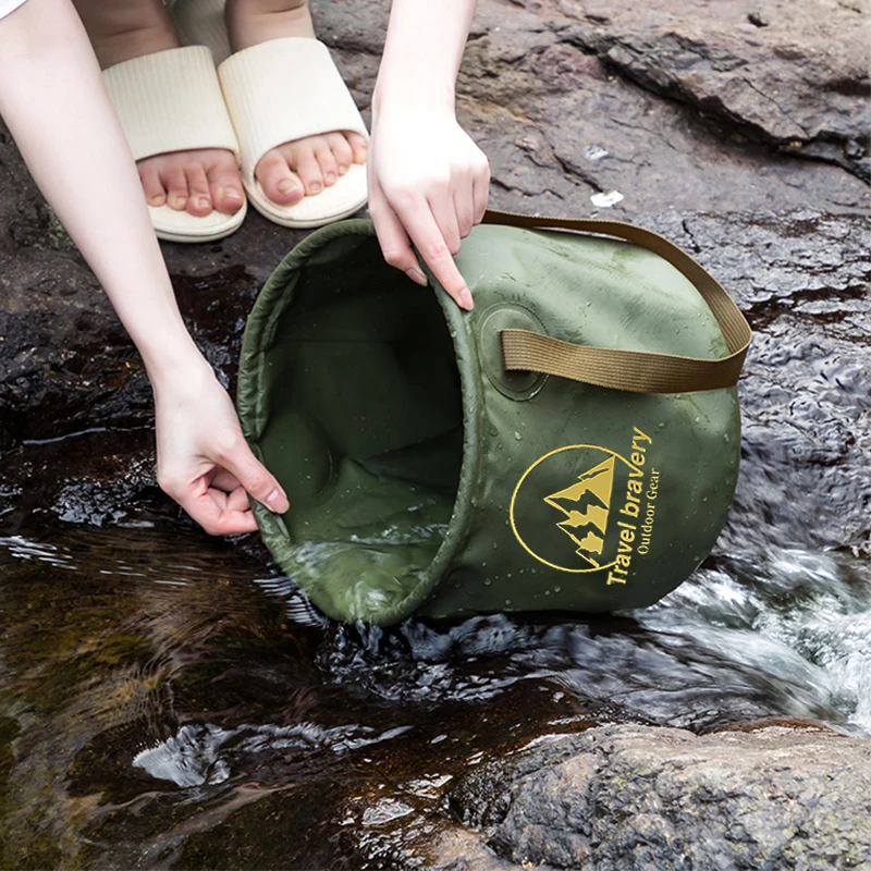 20L Multi-functional Collapsible Basins Waterproof Collapsible Sink Bucket Travel Basin Camping Hiking Storage Foldable Bucket