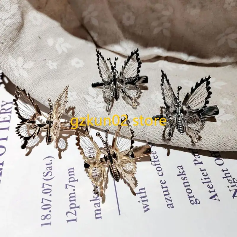 

KXRB 10Pcs Flying for Butterfly Barrettes Movable for Butterfly Shaped Hair Clips