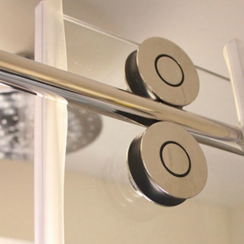 

5 футов / 6,6 футов хромированная полированная нержавеющая сталь обходной стеклянный комплект фурнитуры для душевой двери сарая