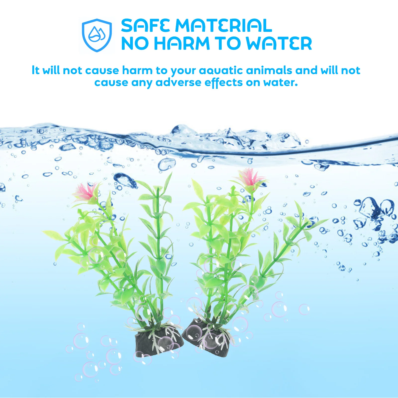 

20Pcs Water Grass Decoration Simulated Fish Tank Plants Lifelong Safe Aquarium Landscaping Underwater Plant Decor