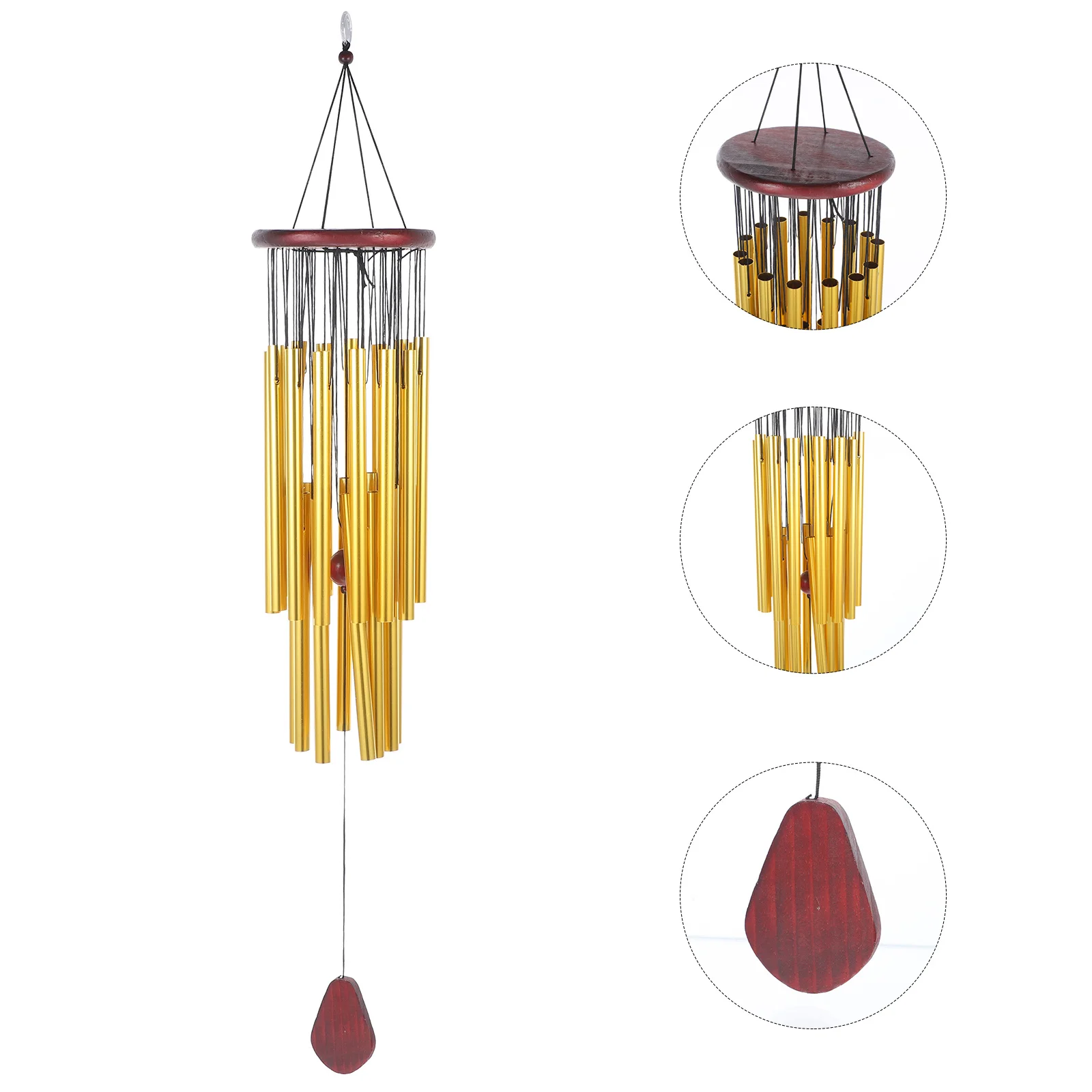 

Hanging Metal Wind Chime Large Outdoor Indoor Wind Bells for Garden Porch Door Window Decor Rustic Farmhouse Contemporary Style