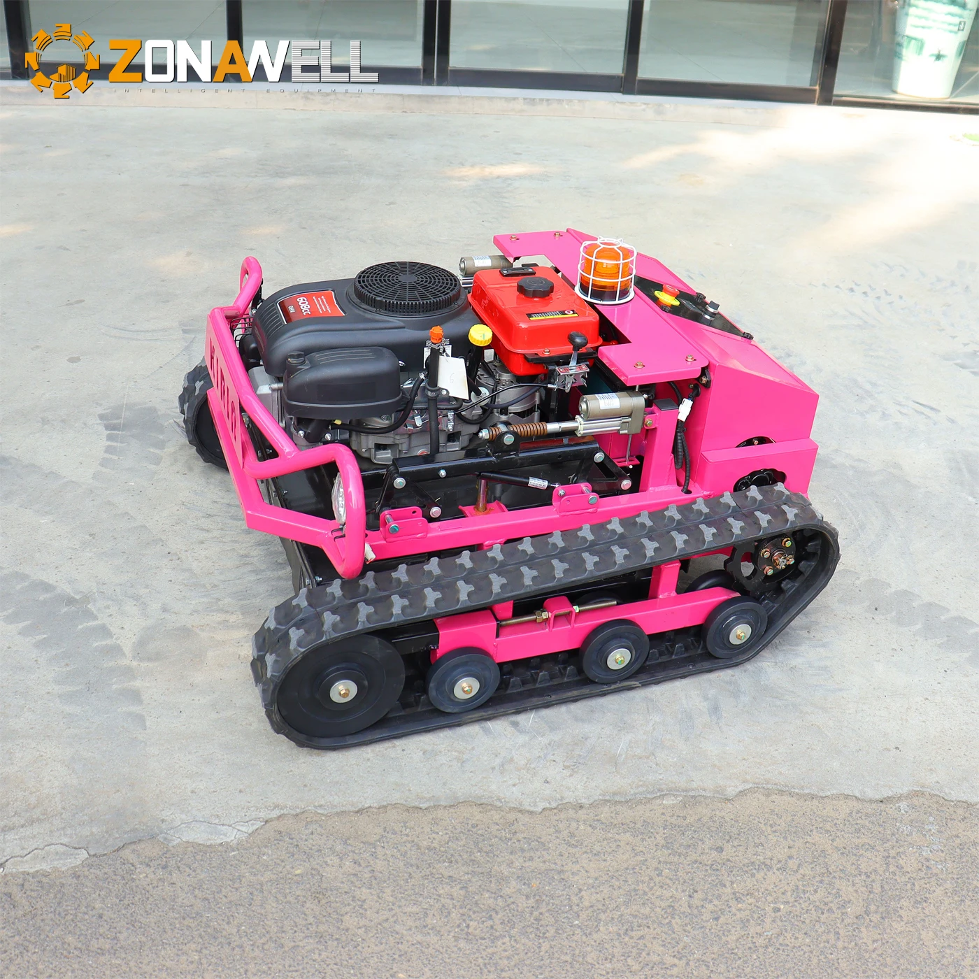 Extended range hybrid remote control lawn mower Self Propelled 3800㎡/h 800MM 5KM/H 60° Customized deposit Powerful