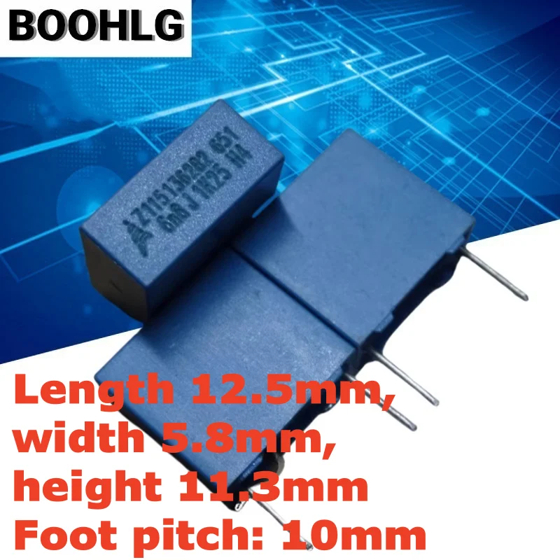 

10PCS EPCOS 0.0068uf 1250v 6.8nf 6800pf 6n8 682 Film Capacitor 10mm