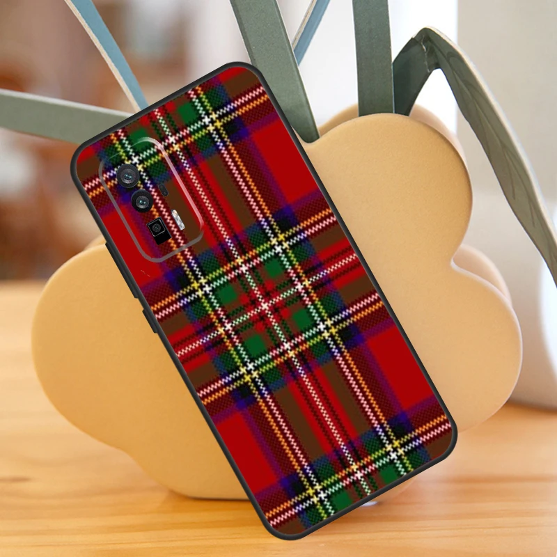 Clan Stewart Dress Tartan Plaid Case For Xiaomi 13T 11T 12T Pro 13 14 Ultra 12 Lite POCO F6 F5 X6 Pro M6 X3 X5 M5s F3 Cover