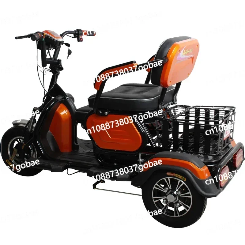 Electric Tricycle To Pick Up and Drop Off Children, Adult Household, New Old People, Old People and Women, Three-wheeled Battery