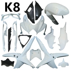 Motorcycle For Suzuki GSXR600-750 GSXR750 K8 2008 2009 2010 Bodywork Fairing Components Injection ABS Unpainted Plastic Parts