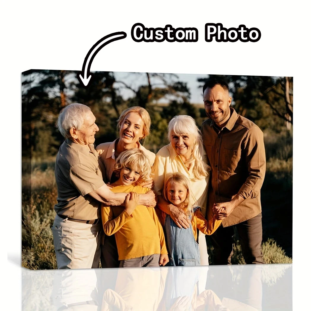 

1PC No Frame Customized Picture Print Canvas For Bedroom Decor Personalized Art Photo Custom Print Poster Gift For Kids Friend