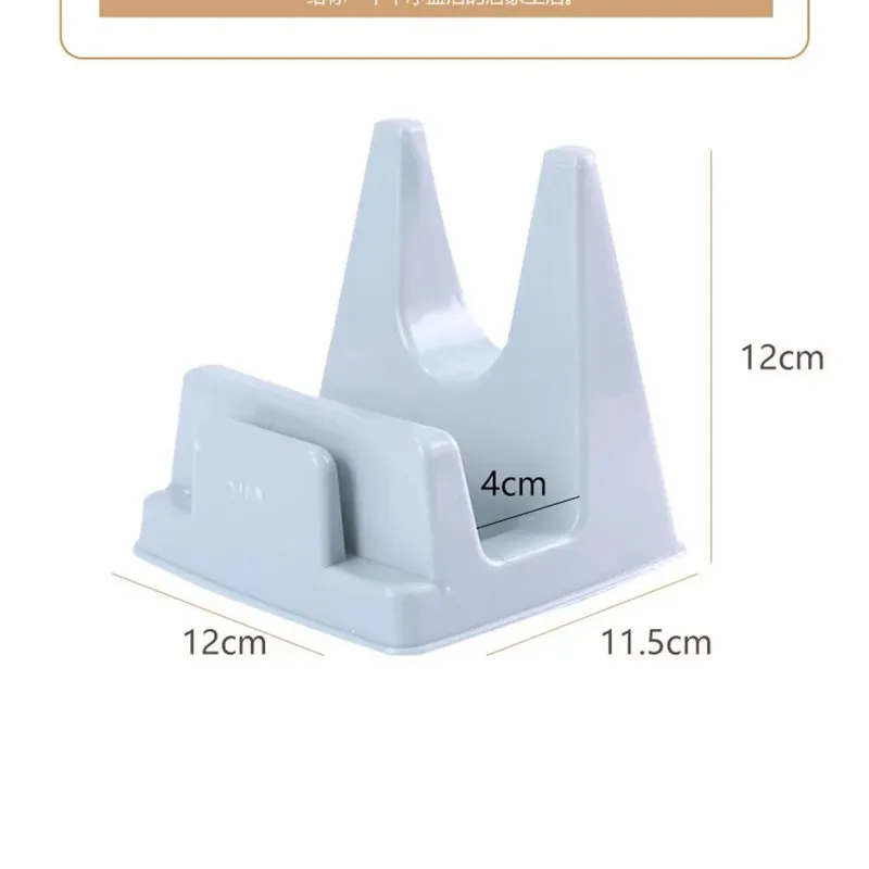 1 قطعة البلاستيك الشمال نمط غطاء وعاء مجرفة تخزين الرف العملي متعدد الوظائف إمدادات المطبخ عدم الانزلاق الرف