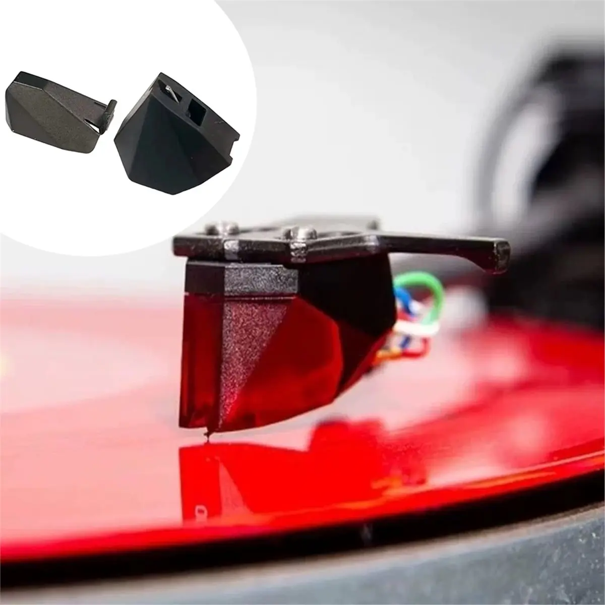 2M Turntables Stylus Elliptical Stylus Replacement for 2M Series Stylus with Stylus Guard Cover