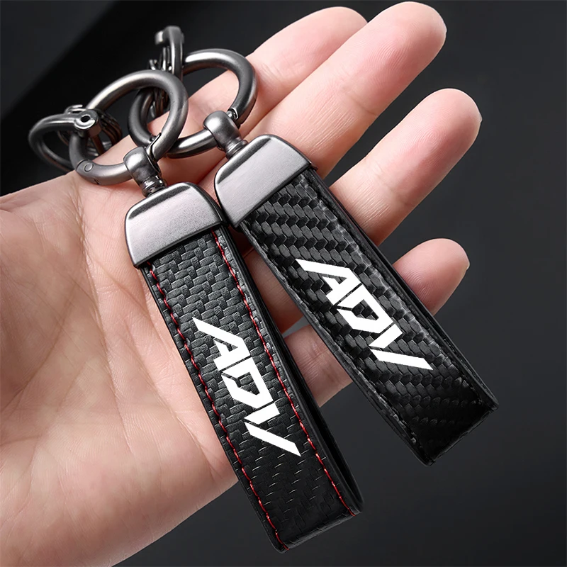 For Honda ADV350 ADV 350 ADV 150 ADV150 High-Grade leather Motorcycle Accessories Keychain Holder Keyring