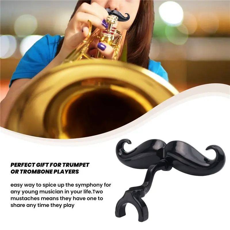 A69P-Clip-On Beard For Trumpet And Trombone - Protective Case Included - Fits All Trumpet Mouthpieces Mouthpiece Not Included
