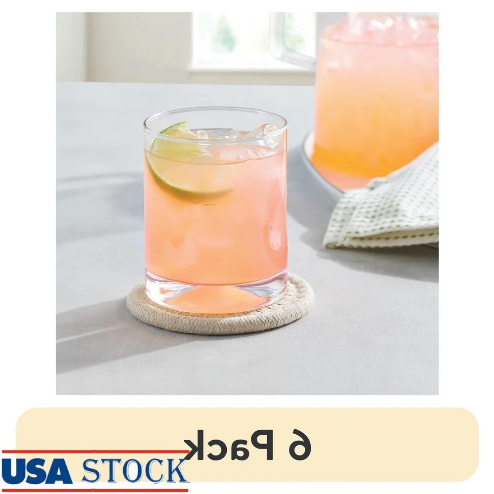 

Set of 4 Clear Drinking Glasses 12.5 oz Elegant Durable Kitchen Drinkware Ideal Juice Water Mixed Drinks Casual Formal Events
