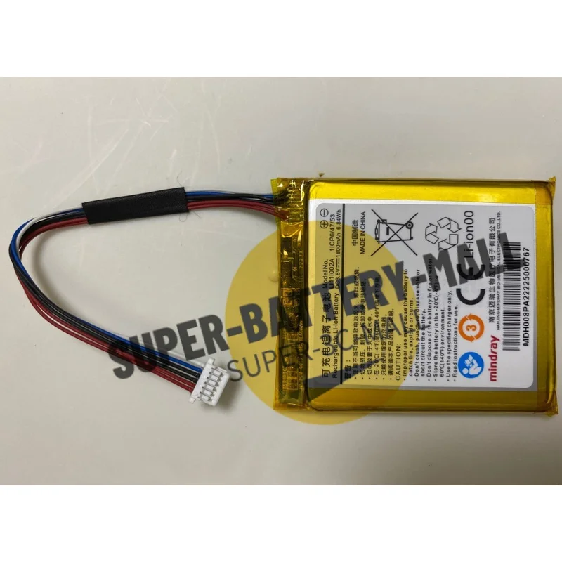 

Оригинальный аккумулятор Mindray LI11I002A, 1800 мАч, 3,8 В, 1800 мАч, 6,84 Втч