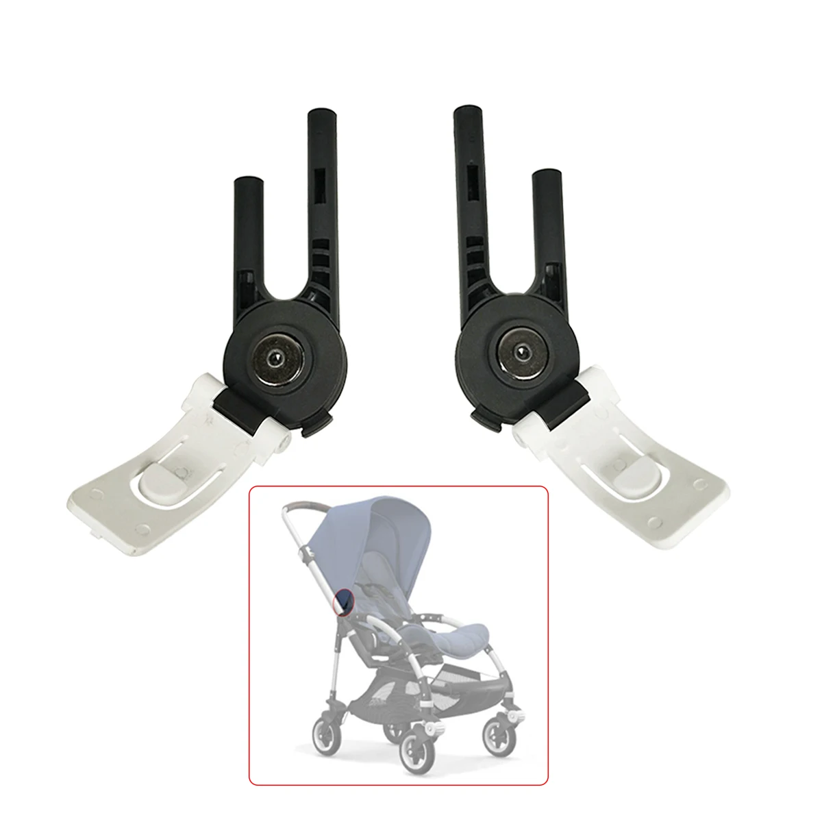 Stroller Roof Bar Clip For Bugaboo Bee 3/5/6 Sun Canopy Clamp Buggy Awning Support Rod Fixture Baby Replacement Accessories
