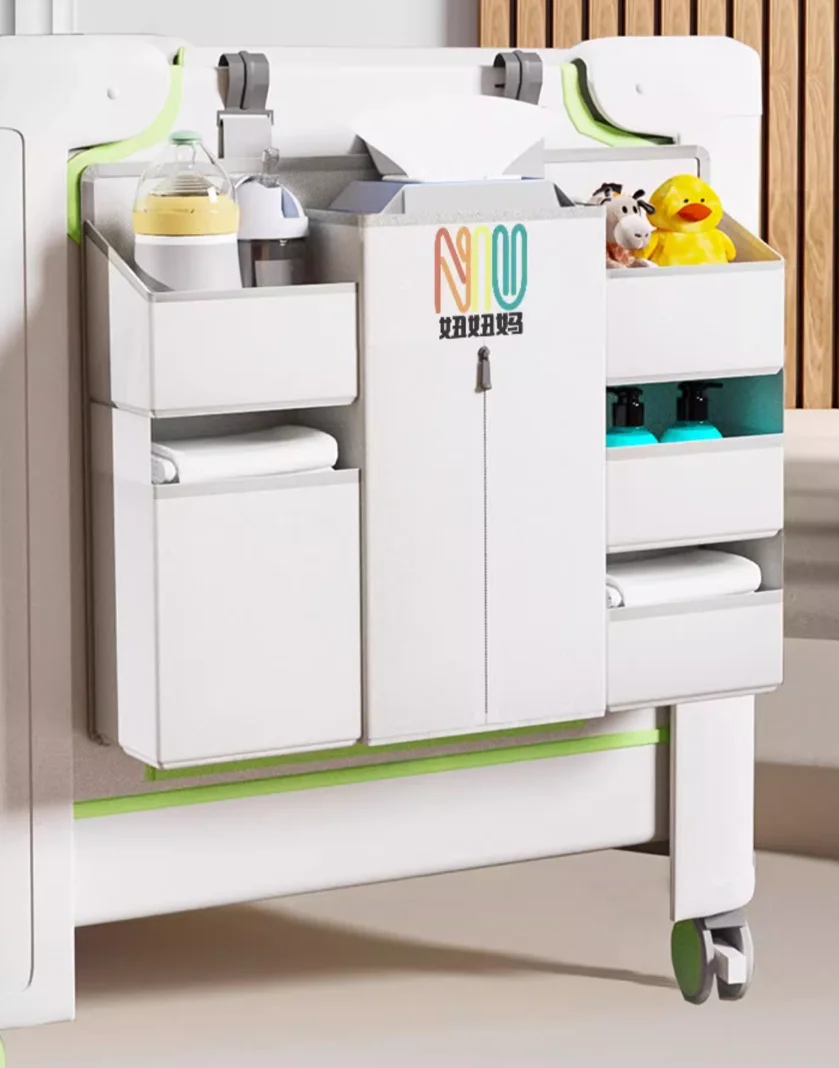 Crib splicing Queen bed Baby bb multi-function portable portable folding crib