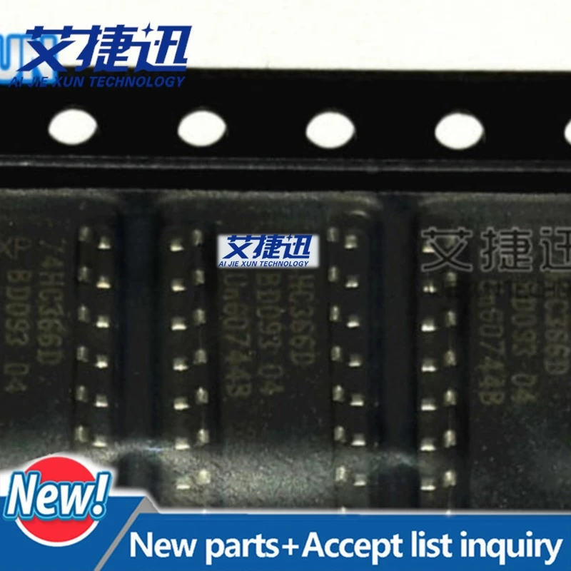 20PCS 74HC366D+653 74HC366D SOP16 Hex buffer/line driver; 3-state; inverting in stock 100%New and original