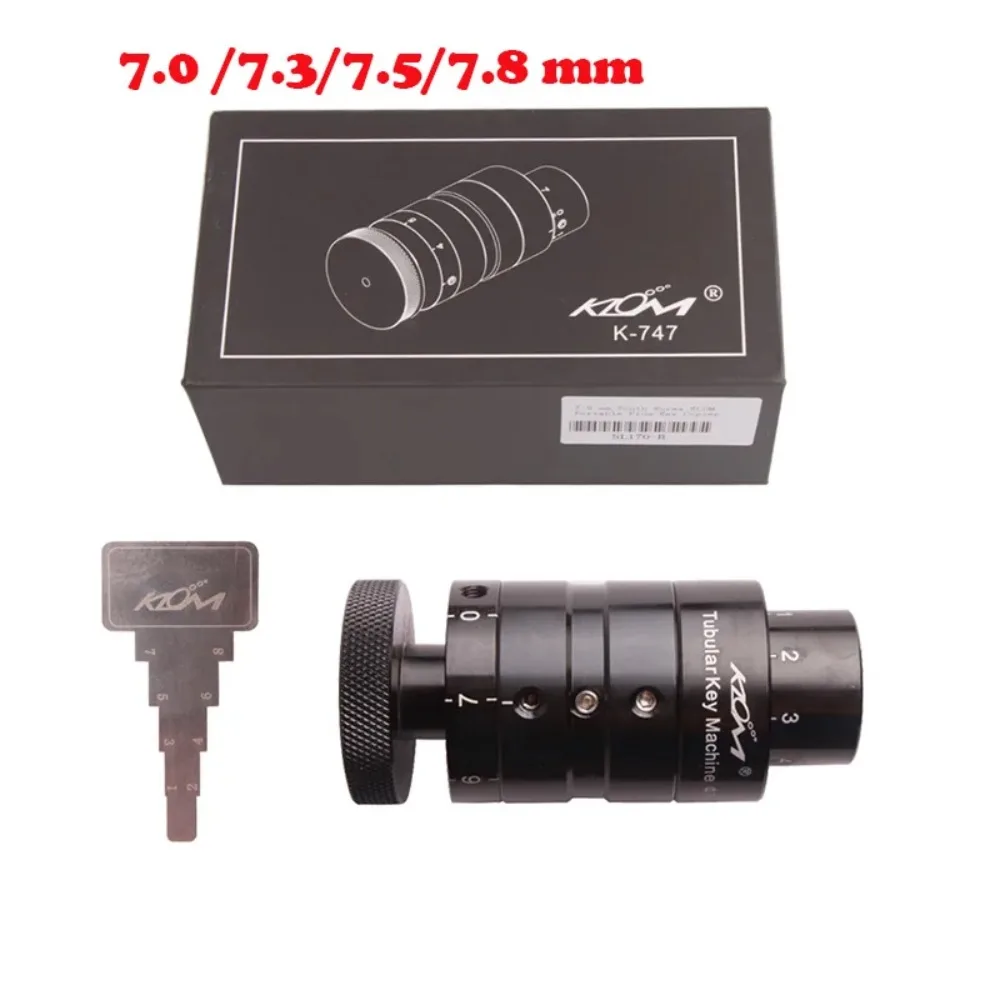 

Klom Tubular Key Cutter Machine 7.8 mm 7.5 7.3 7.0 mm Key Copier Locksmith Tools