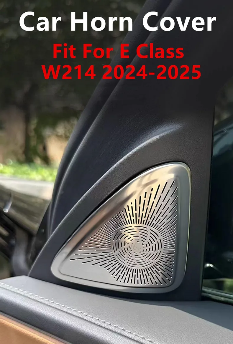 Auto Hupe Abdeckung Tür Horn Schutzhülle Dashboard Horn Abdeckung A-Säule Horn Abdeckung Für Mercedes Benz E Klasse W214 2024-2025 – Detail 1