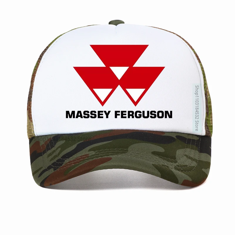 ماسي فيرغسون الآلات الزراعية قبعة بيسبول الجرارات المعدات المزرعة الرجال شبكة تنفس قبعة سائق الشاحنة في الهواء الطلق قبعة واقية من الشمس #5