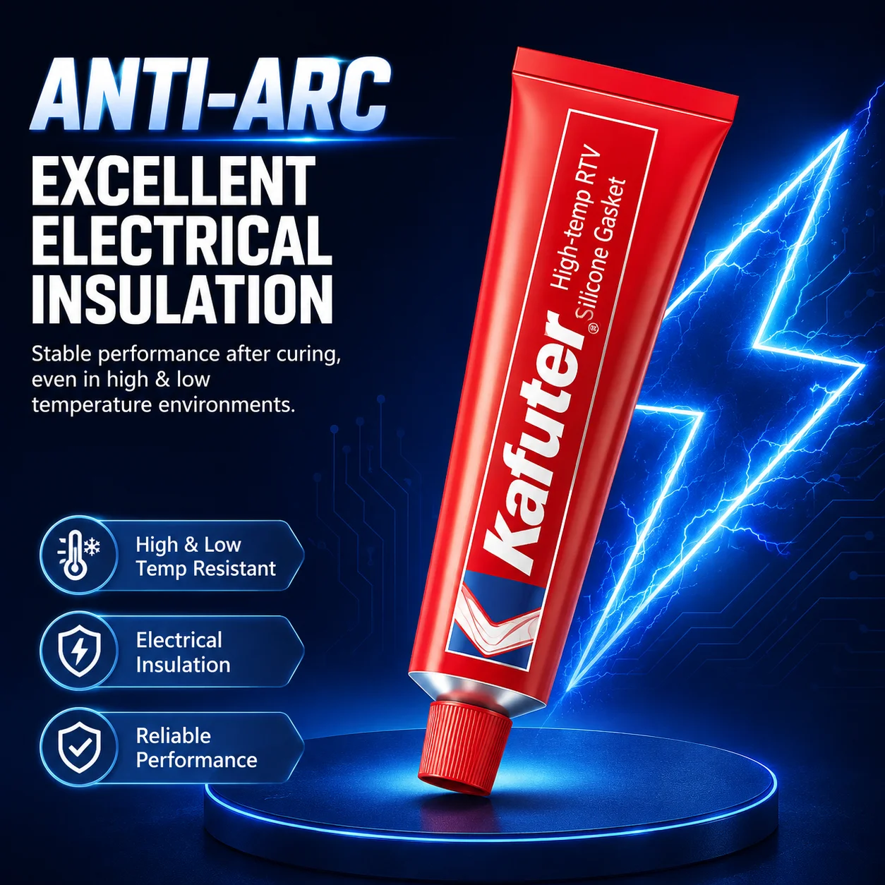 Kafuter K588 K586 K587 K583 RTV Silicone Gasket Maker High Temperature Oil Resistant Sealant for Automotive Engine Repair
