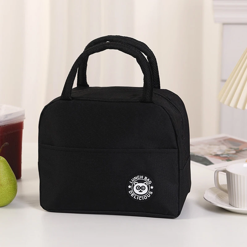 1Pc Fashion Bear Lunch Bags for Children Large Capacity Tote Picnic Drink Lunchbox Thermal Bag Portable Outdoor Office Food Bags image 5