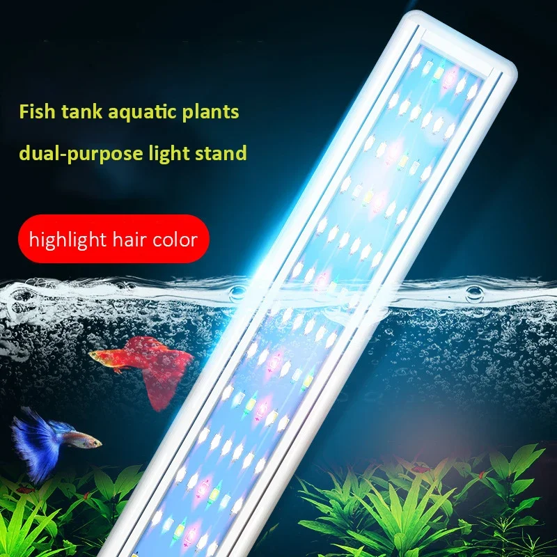 

Fish Tank Aquarium LED Light Frame Lighting Landscape High Brightness Clip Lamps Enhanced Blue White Light Plant Fish Tank Light