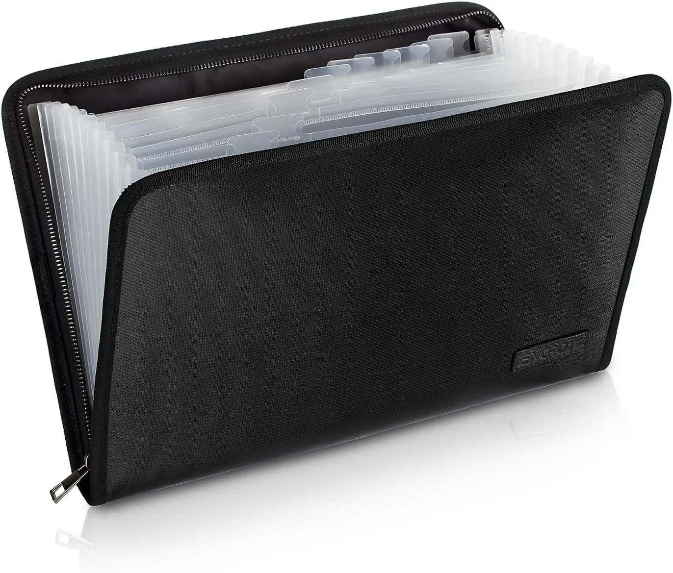 

Fireproof Water Resistant Document Bag A4 Size 13 Pockets Zipper Closure Portable Filing Organizer
