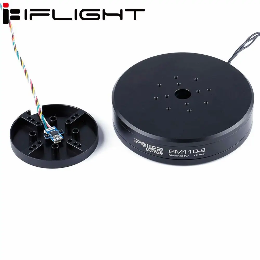 iFlight iPower Gimbal Motor GM110-8 UAV pod motor / Turntable Airborne Lidar Pod motor with AS5048A Encoder / Encode Alum Case