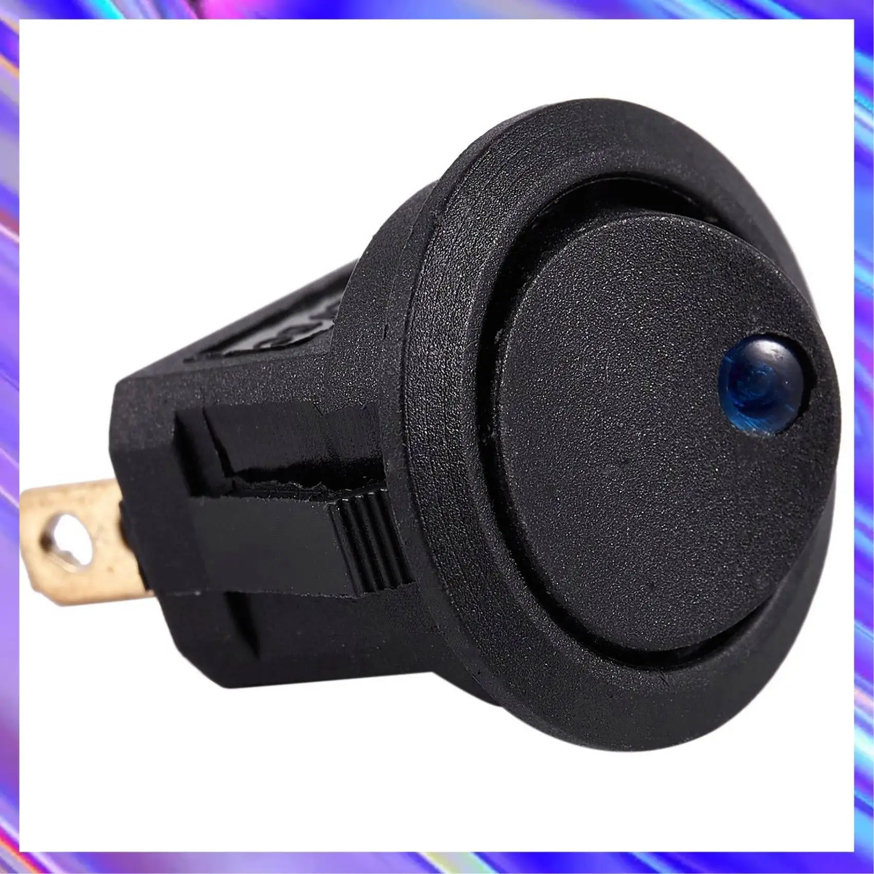 

A24U 2X 12 В светодиодный инверторный кулисный переключатель КРУГЛЫЙ SPST ВКЛ-ВЫКЛ для лодки автомобиля синий и красный