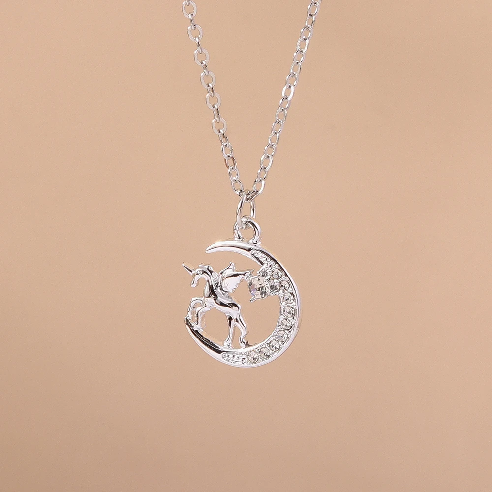 Aihua Y2K Silber Farbe Kristall Blume Katze Bär Schmetterling Bowknot Halskette für Frauen Mädchen Zarte Halskette Schmuck Geschenke – Detail 16