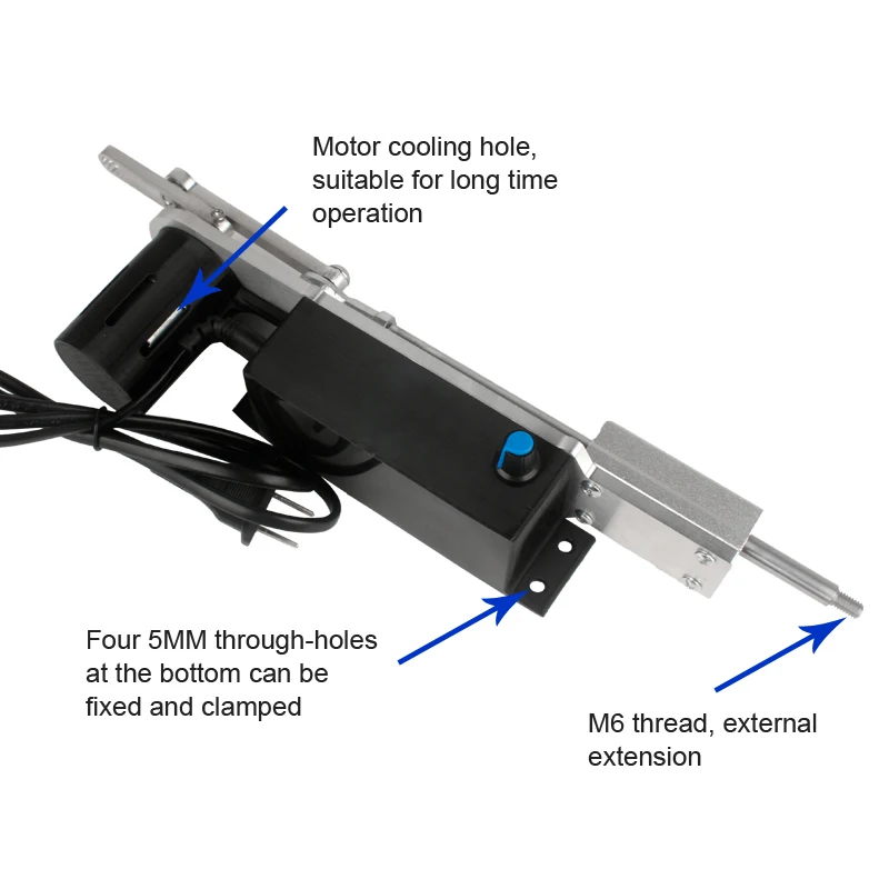 Telescopic Sex Machine Stroke 20MM-120MM Adjustable Big Thrust 0-300RPM Reciprocating Linear Actuator 220V