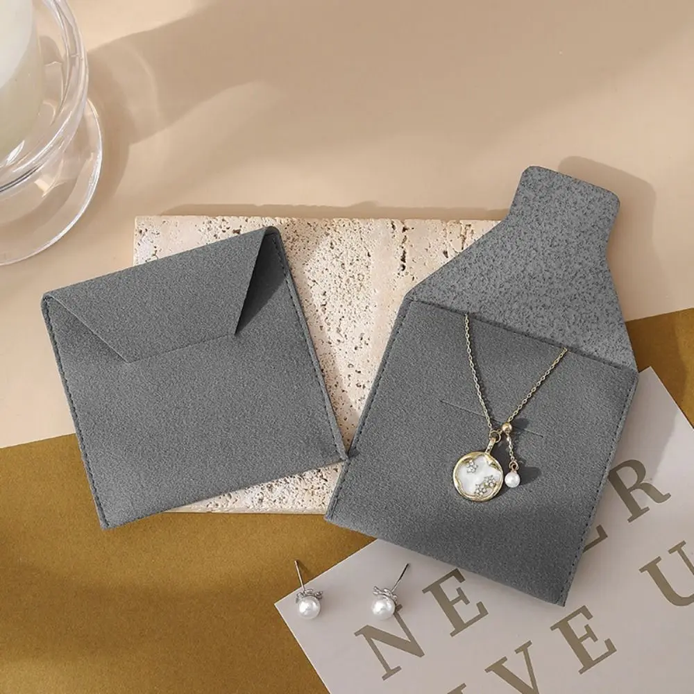 5 قطعة مجوهرات المخملية التعبئة حقيبة سوار قلادة سعة كبيرة صندوق عرض المجوهرات خواتم أقراط حامل مجوهرات المنظم #2