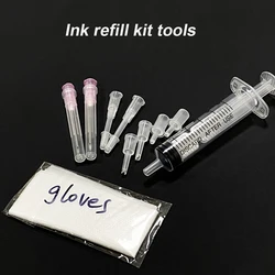 Ink refill kit tools with syringe For HP Epson brother Original inkjet cartridge CISS printer part Ink cartridge supply