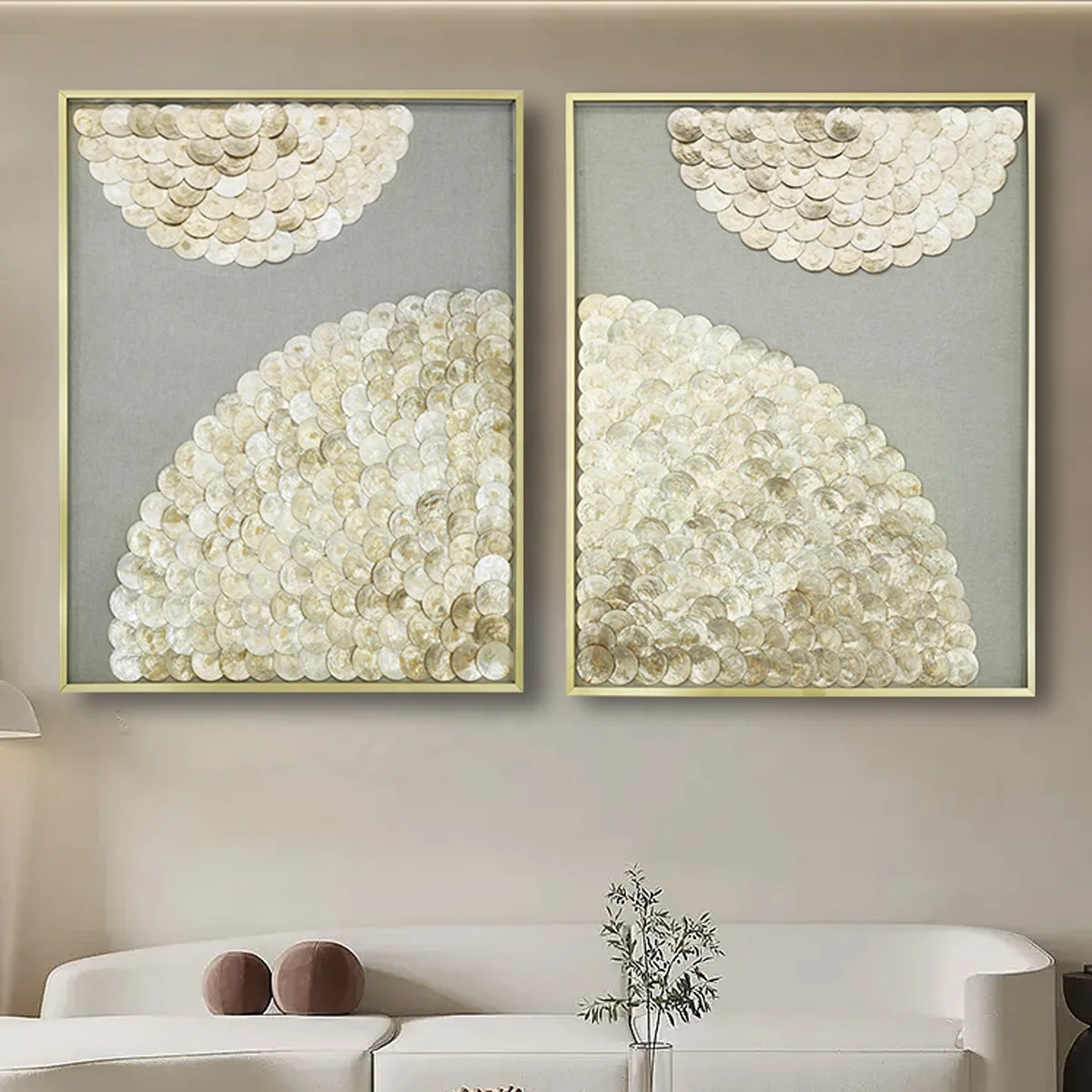 wall decorations for home luxury handmade Oil Painting Shell Wall Art embellished artwork hallway wall decor