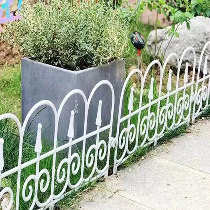 Decorative Garden Fence Bendable Outdoor Landscape Fence Folding Plastic Flower Bed Lawn Fencing Barrier Garden Yard Home Decor