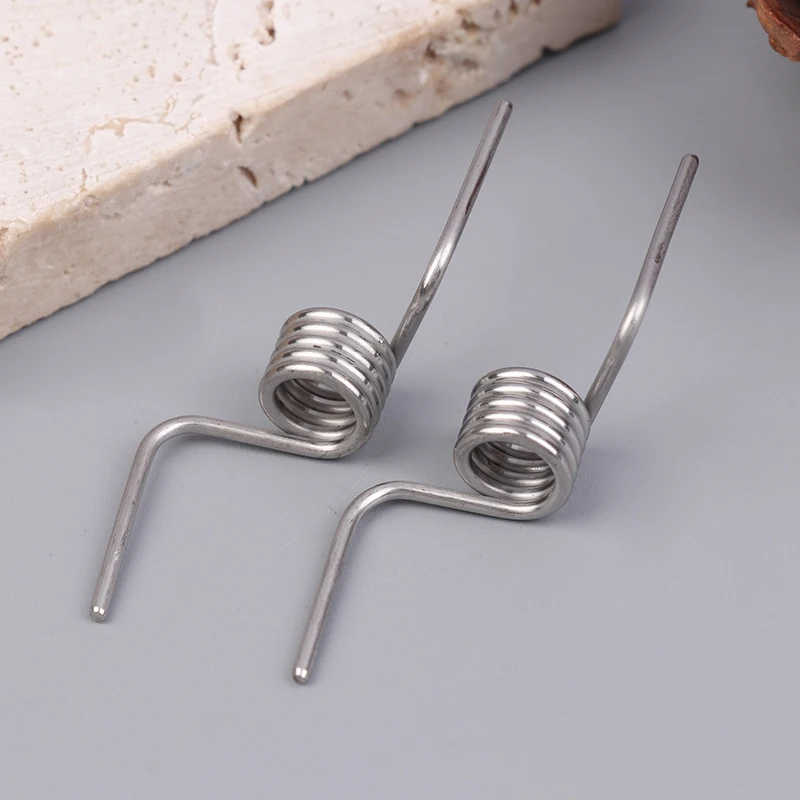 2Pcs/Set Refrigerator Divider Door Hinge Spring Accessories Baffle Strong Stainless Steel Refrigerator Door Torsion Springs
