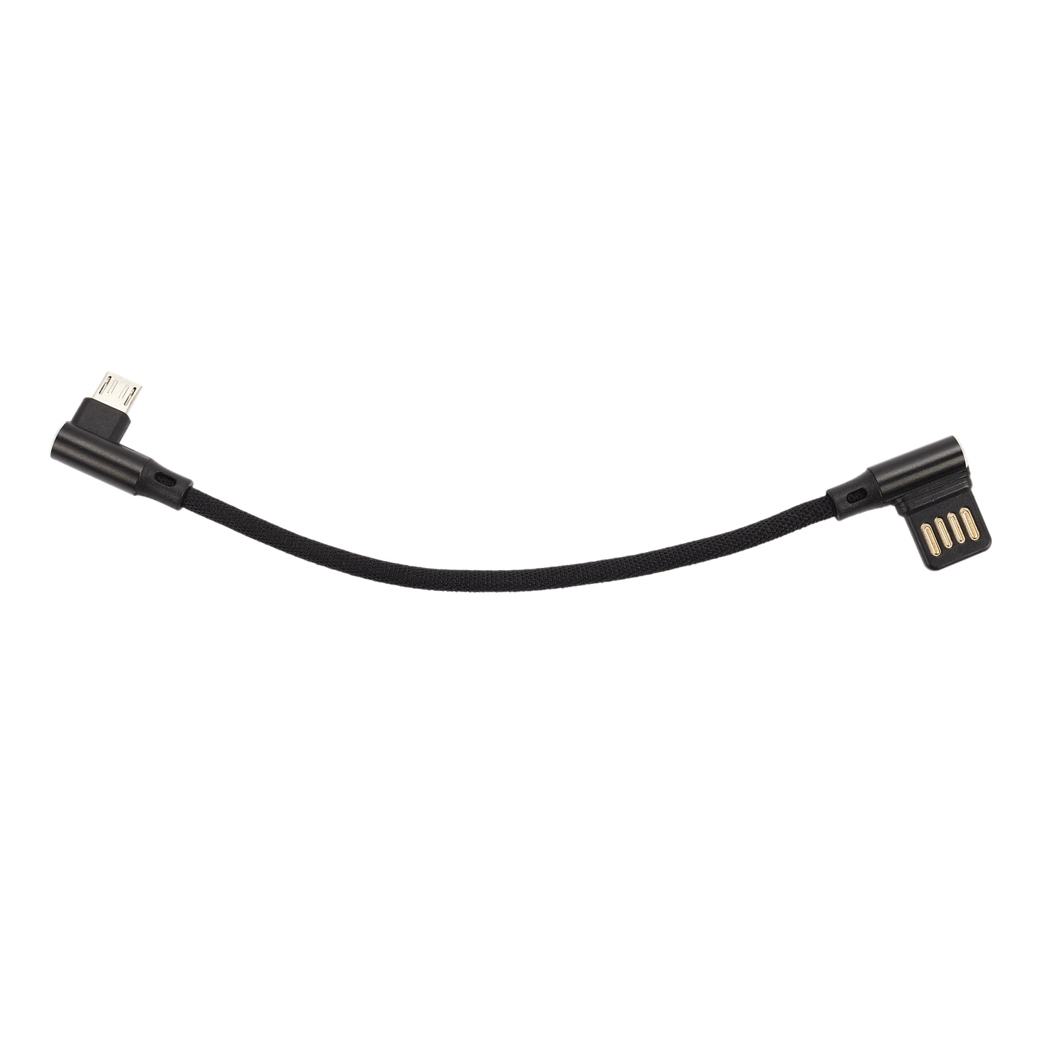 15Cm Micro- Usb 5Pin Right Angle To Left Right Angle 90 Degree Usb 2.0 Dual Elbow Data Charging Cable for Tablet & Phone V8