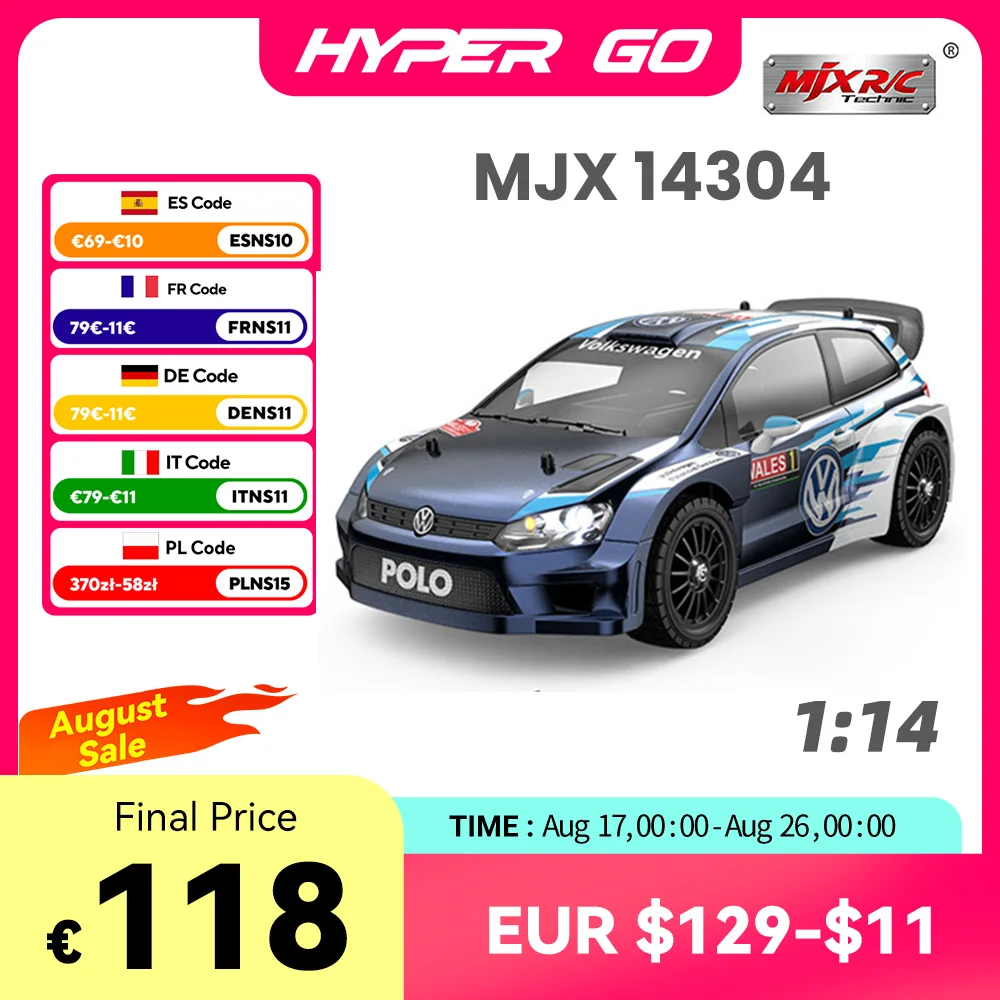 Samochód RC Hyper Go MJX 14304 1/14 z EU za $133.14 / ~506zł