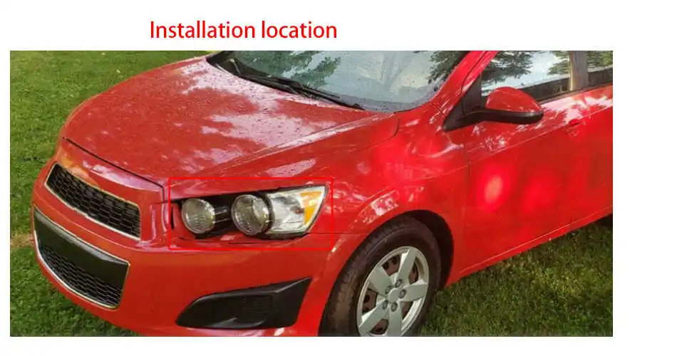 Linke und rechte Stoßstangen-Scheinwerfer-Montagehalterung passend für Chevrolet Sonic 2012-2016 95976851 95976852 GM2509111 GM2508111 – Detail 2