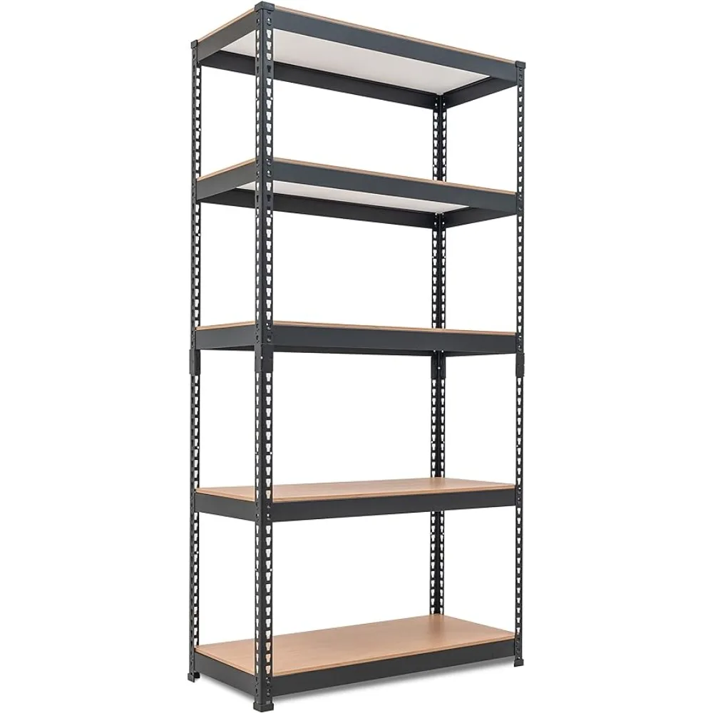 5 Tier Laminated Metal Shelving Unit Adjustable Garage Storage Utility Rack Freight Free Shelf Kitchen Accessories Home