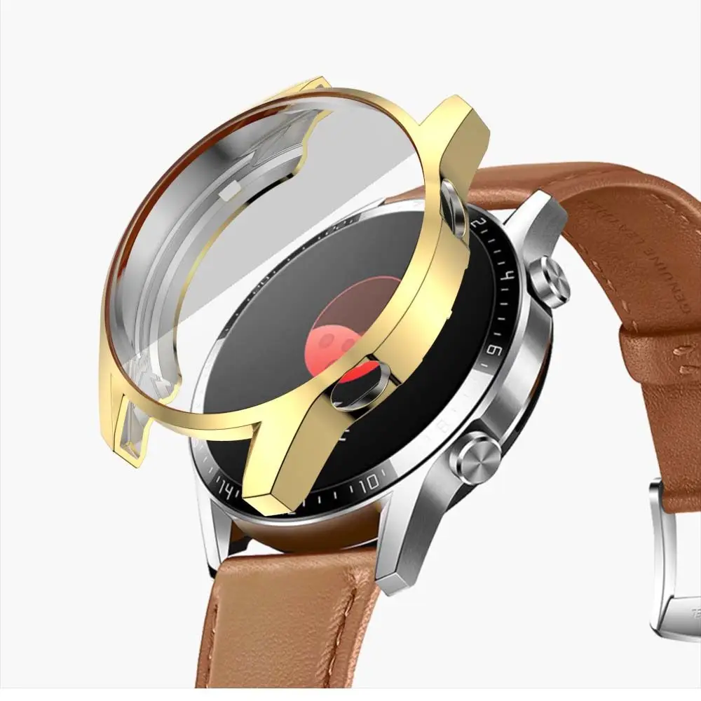 Accessories Clear TPU Case Watch Frame Cover For Huawei watch gt 2 Case Full Protective Case Cover Smart Watch Protector
