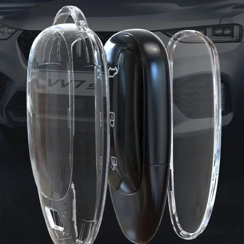 TPU Car Case Capa Chave para Liderar Ideal One Li Auto L9, Keyless Fob Protector, Shell Titular, Chaveiro, Chaveiro Acessórios
