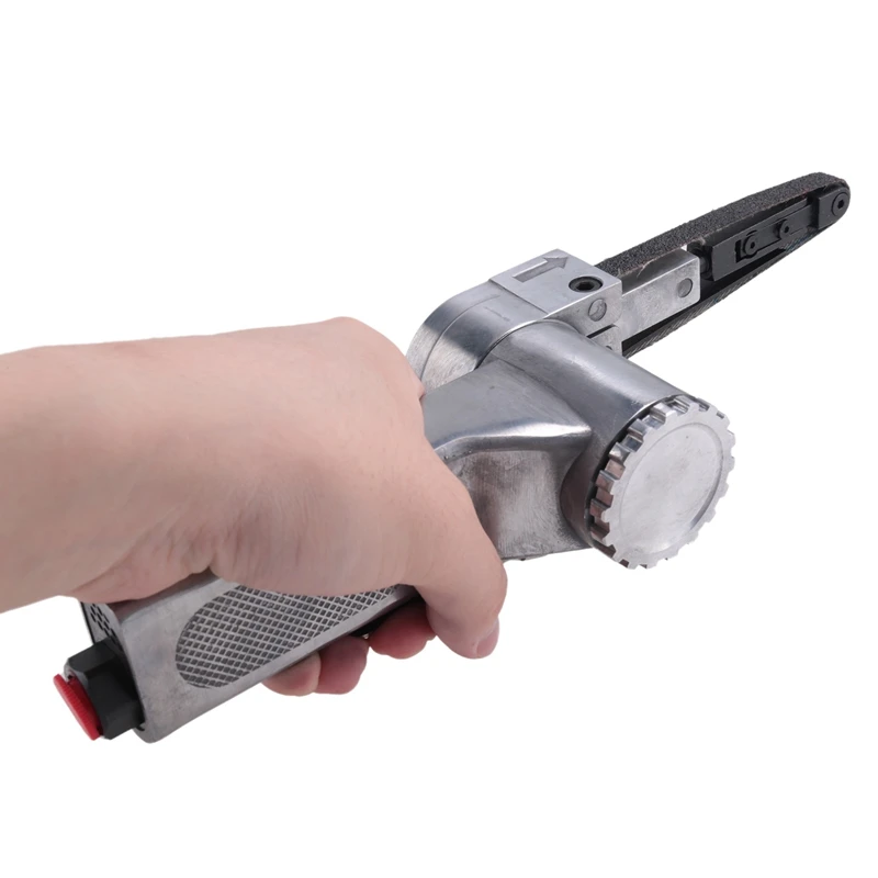 3/8 بوصة حزام الهواء ساندر زاوية الهواء ماكينة طحن الرملي + أحزمة الصنفرة لضاغط الهواء الرملي الصغيرة