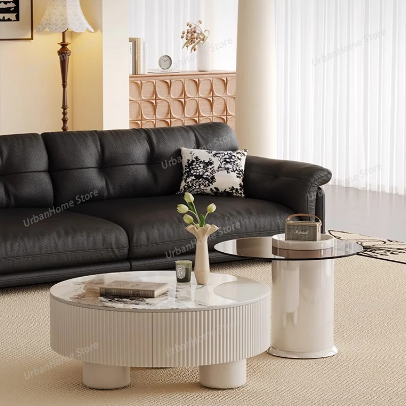 

Drawers Designer Coffee Table Decoration Luxury Modern Living Room Organizer Side Table Storage Kaffee Tische Home Furniture