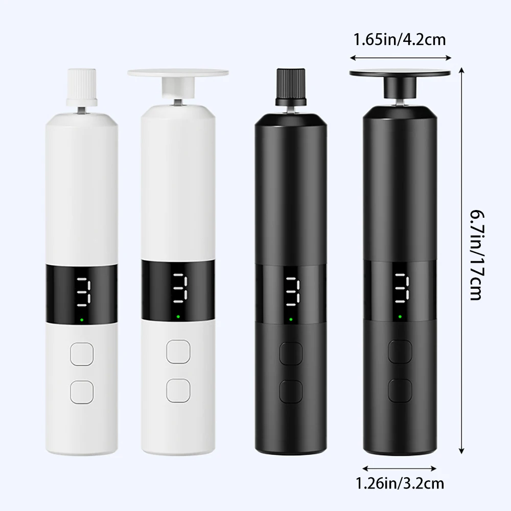 مطحنة قدم كهربائية 2 في 1 ومطحنة أظافر - معدات إصلاح القدم USB مع تعديل 3 سرعات و16 رأسًا قابلة للتبديل