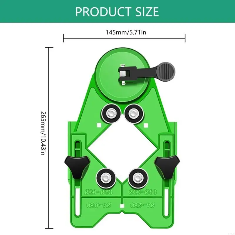 Y5GD Heavy Duty Tile Hole Locator sorgt für Stabilität und Präzision für Bauprojekte Drill Guide Tragbarer Leitfaden