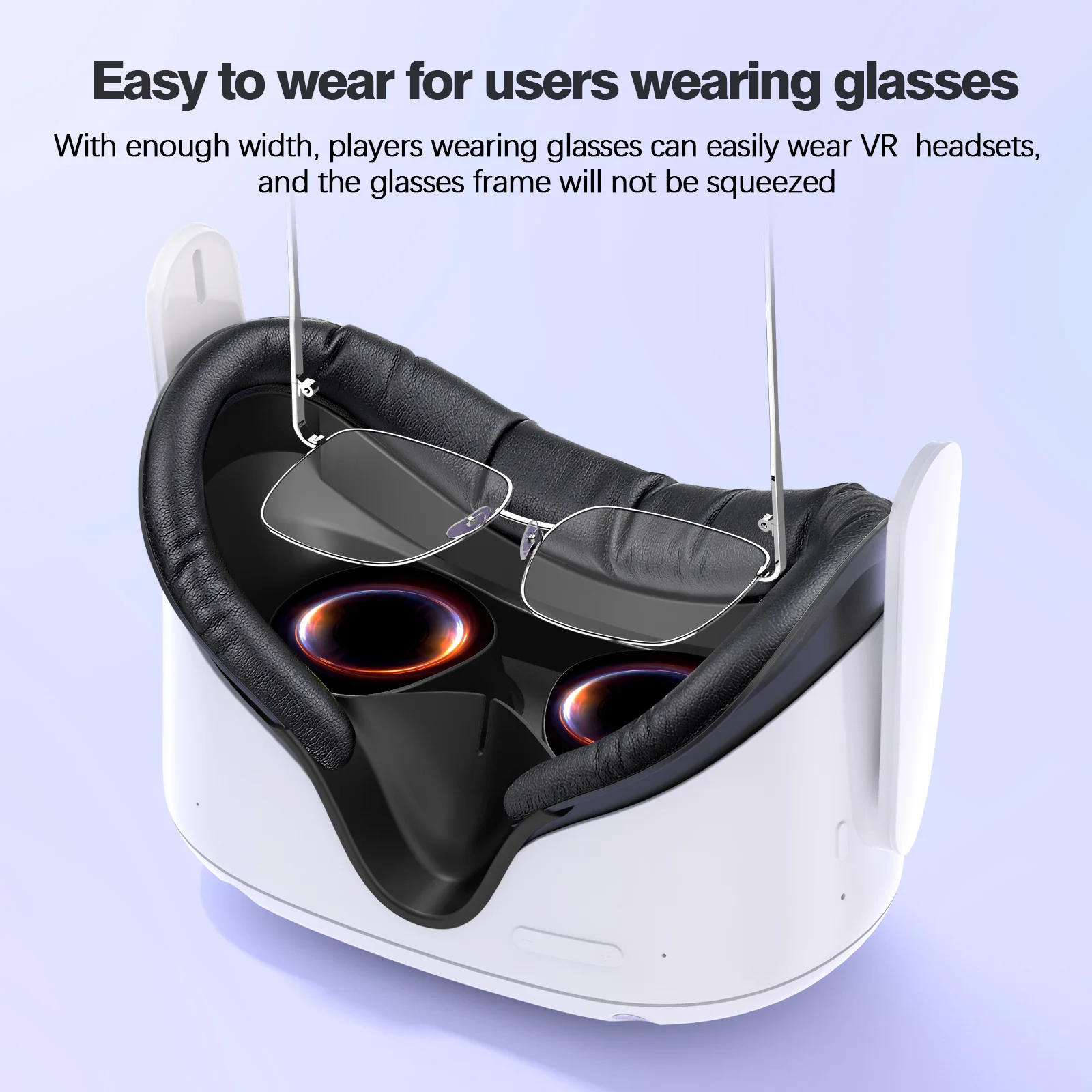 Atmungsaktive weiche Gesichtsmaske Ersatz für Oculus Quest 2/3/3S Gesichtsschnittstellenhalterung PU-Leder 3-in-1 für Meta Quest 2/3/3S – Detail 8